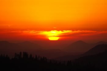 A sunset.